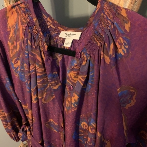 Tucker Boho Fall Midi Dress Size S - Picture 4 of 7